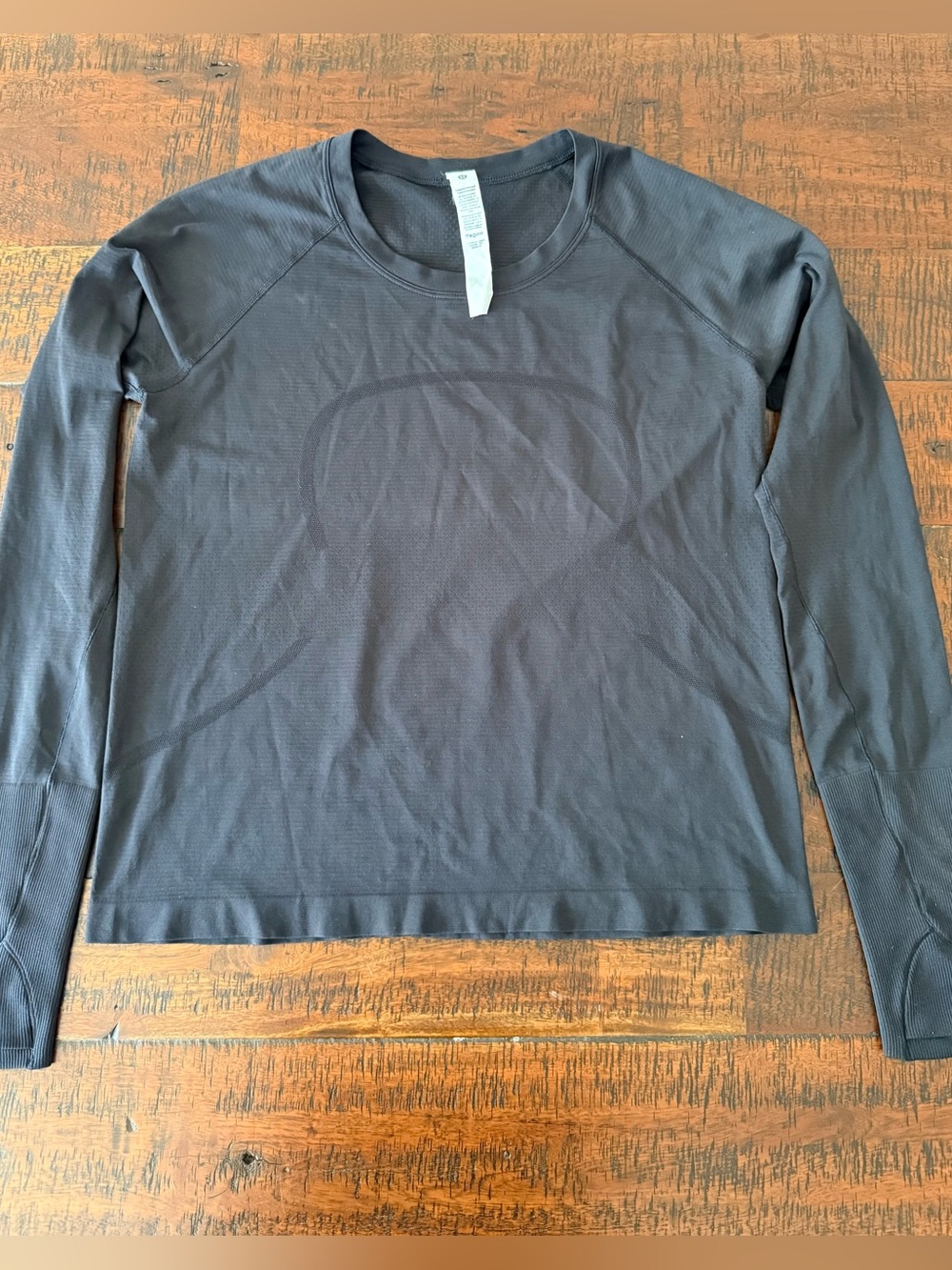 lululemon athletica Black Crewneck Long Sleeve Top SZ.12